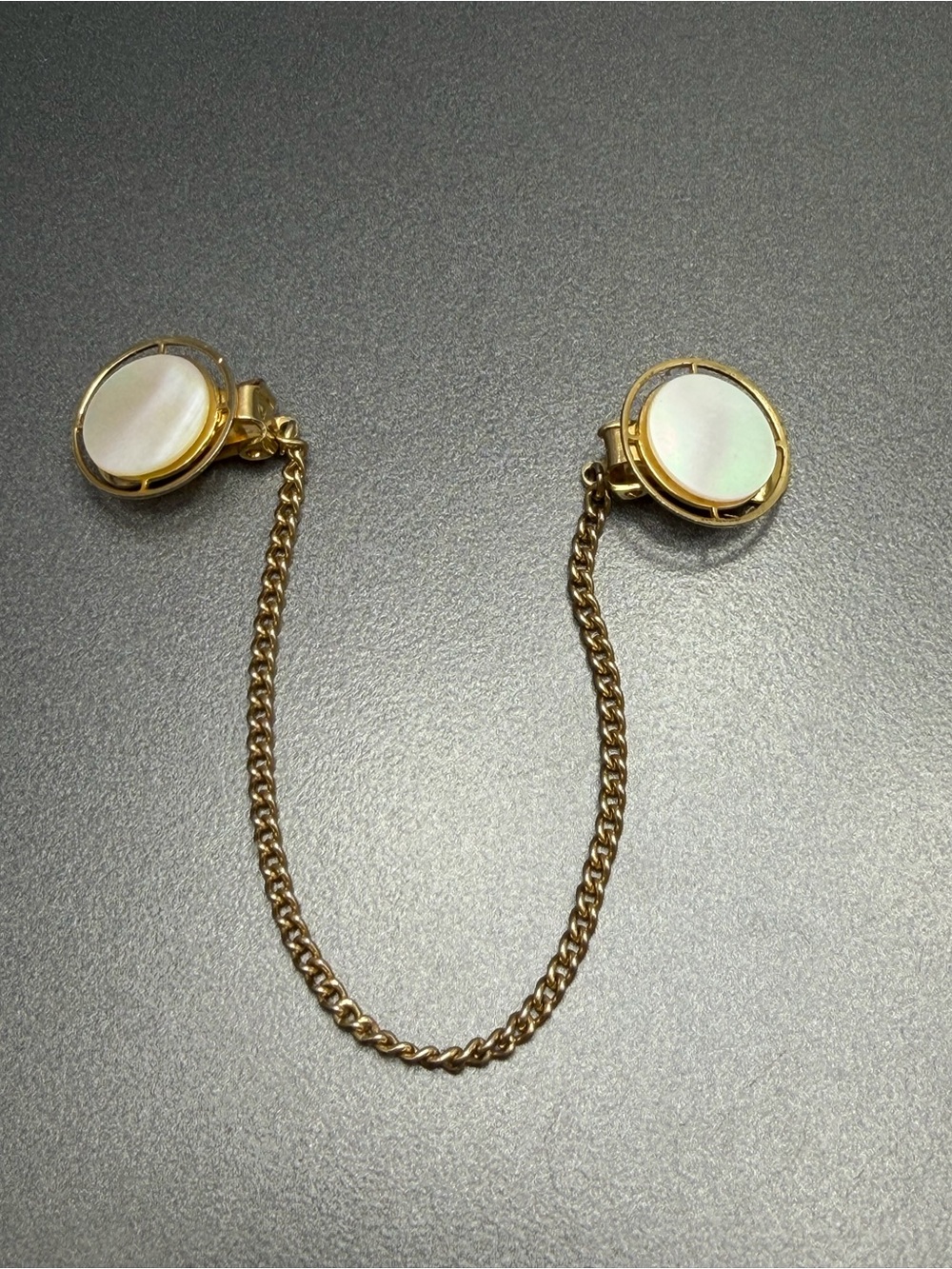 Vintage Mother of Pearl Sweater Guard
